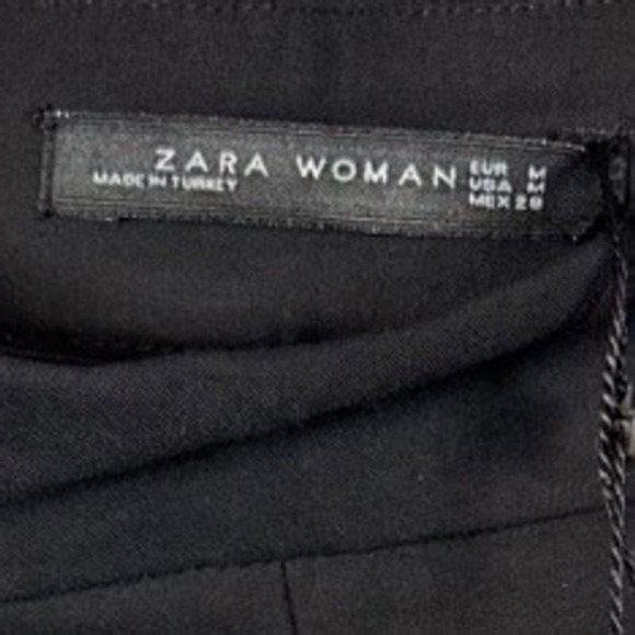 NWT ZARA Women's Black Lace Flare Dress Pants, Size Medium - Picture 11 of 14